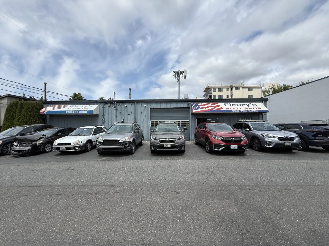 Ballard exterior frontage and parked cars.