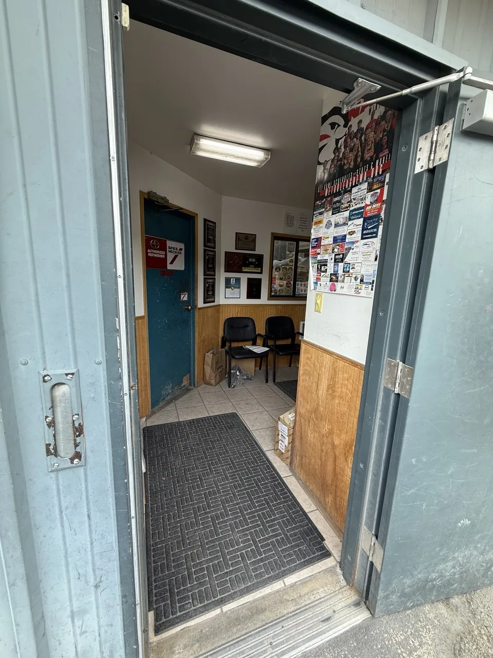 View through doorway into office/reception.